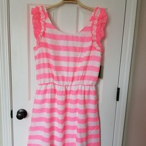 Lilly Pulitzer Danna Dress - Pink Awning Stripe